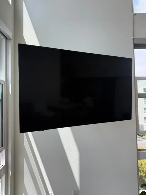 TV mounting, project photograph 11