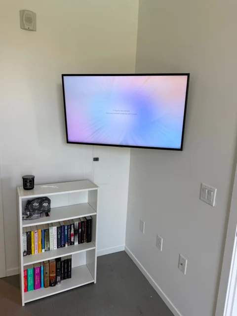 TV mounting, project photograph 14