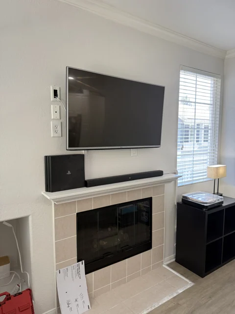 TV mounting, project photograph 15