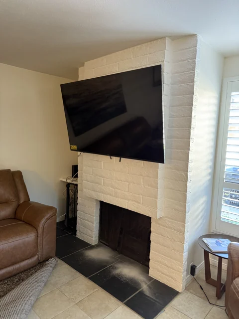 TV mounting, project photograph 16