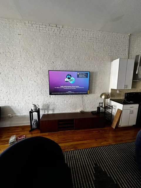 TV mounting, project photograph 24