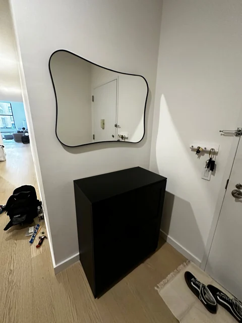 Mirror installation, project photograph 7