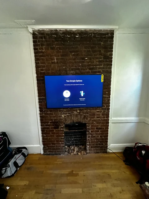 TV mounting, project photograph 4